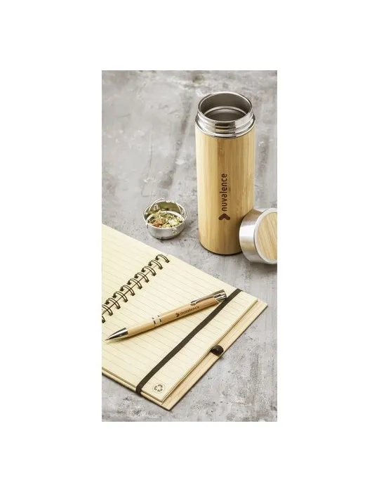 Osaka 360 ml thermos en bambou marquage laser ultra précis