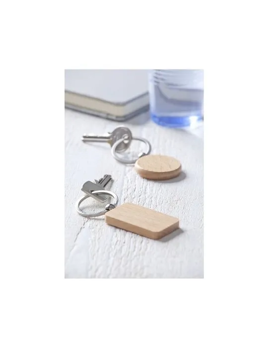WoodKey Circle porte-clés personnalisable avec votre logo