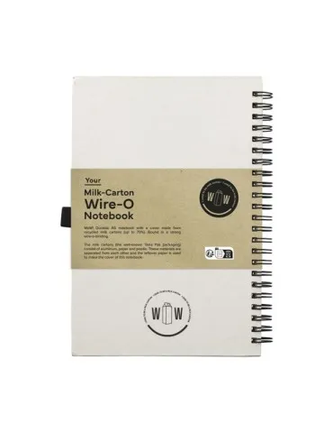 Milk-Carton Wire-O Notebook A5 bloc-notes