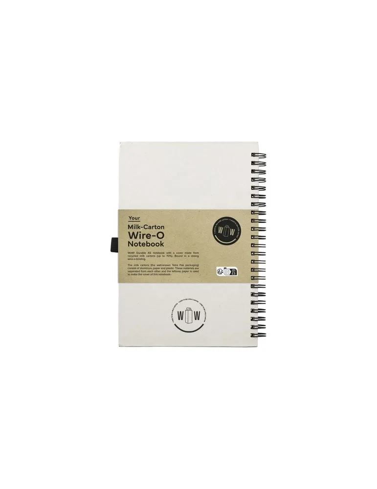 Milk-Carton Wire-O Notebook A5 bloc-notes