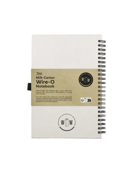 Milk-Carton Wire-O Notebook A5 bloc-notes