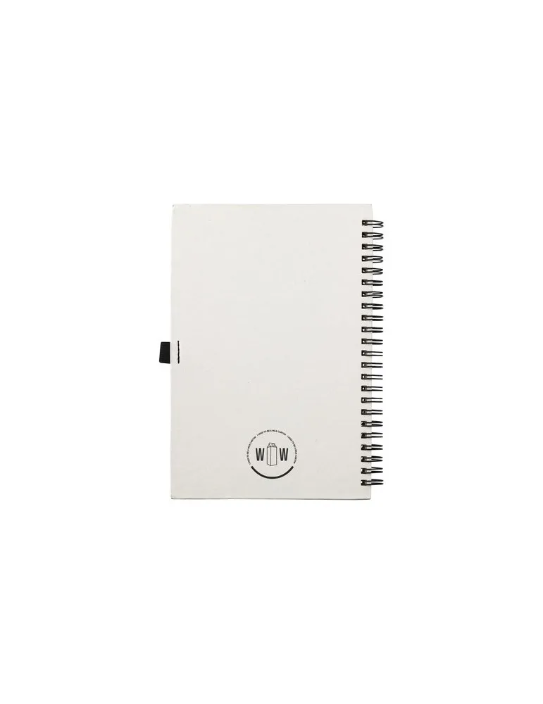 Milk-Carton Wire-O Notebook A5 bloc-notes goodies publicitaire événementiel