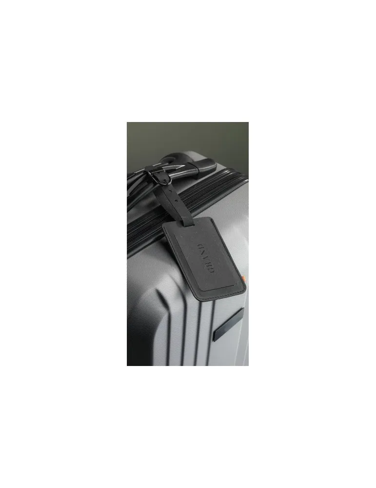 Recycled Leather Luggage Tag 'étiquette de bagage