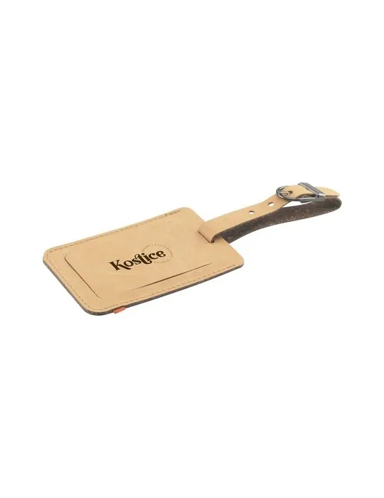 Recycled Leather Luggage Tag 'étiquette de bagage