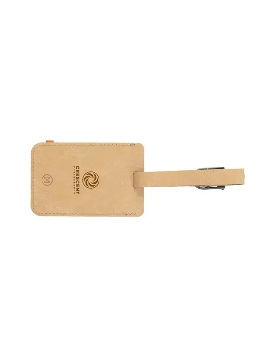 Recycled Leather Luggage Tag 'étiquette de bagage
