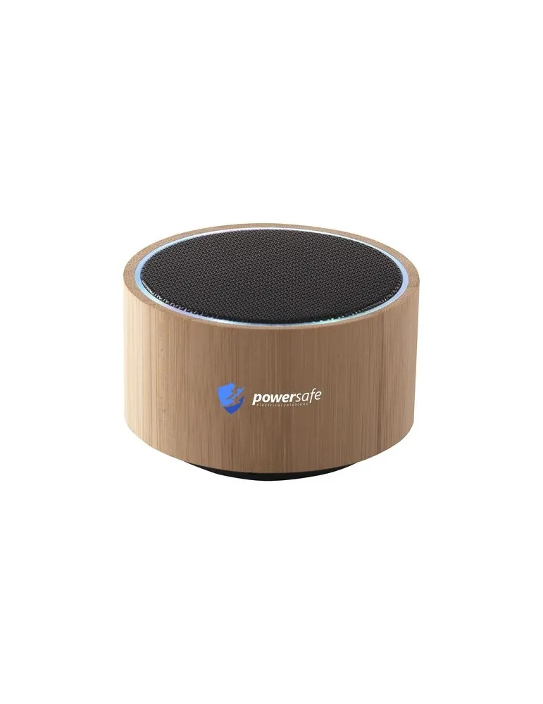 Wave Bamboo Wireless Speaker personnalisable avec votre logo