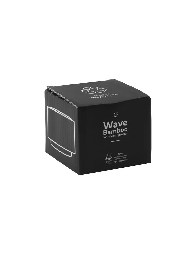 Wave Bamboo Wireless Speaker cadeau entreprise pas cher