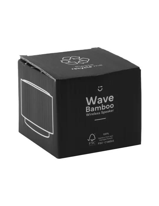 Wave Bamboo Wireless Speaker cadeau entreprise pas cher