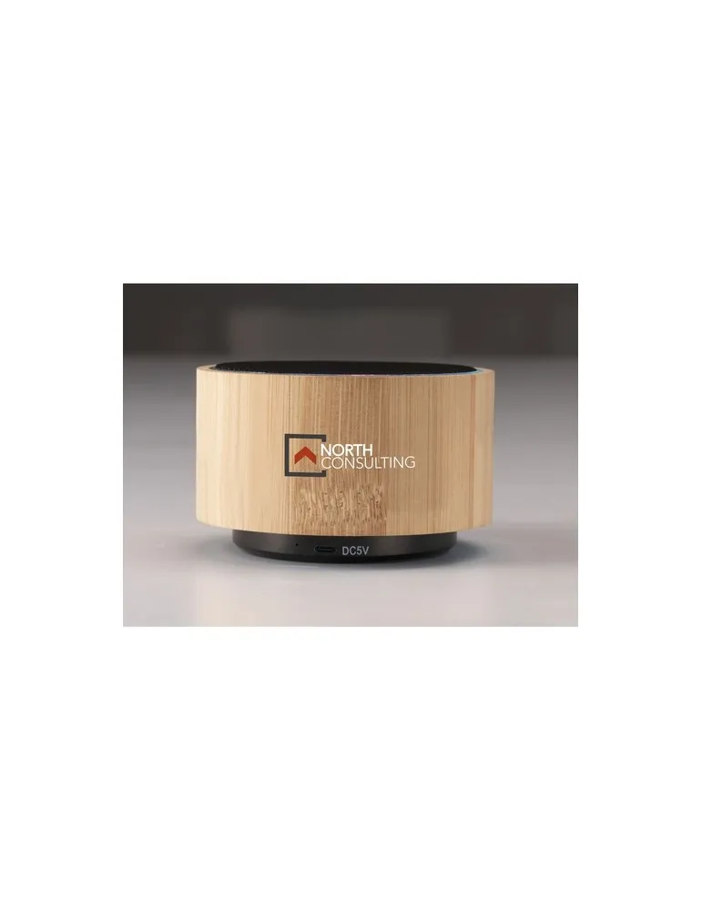 Wave Bamboo Wireless Speaker marquage laser ultra précis