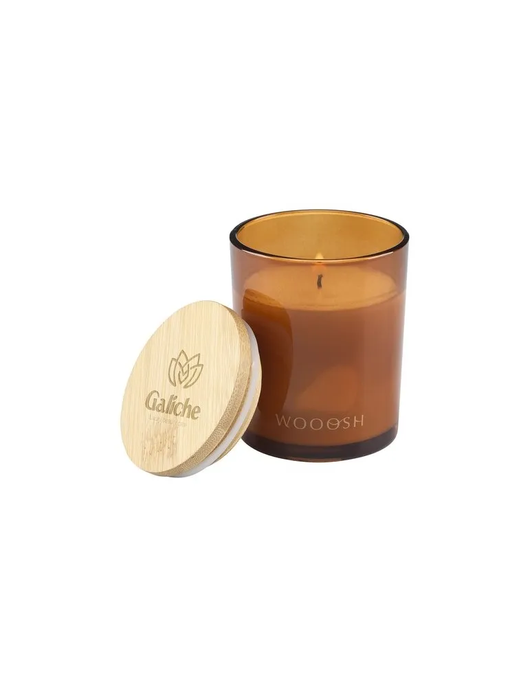 Wooosh Scented Candle Musk Peach bougie parfumée marquage laser ultra précis