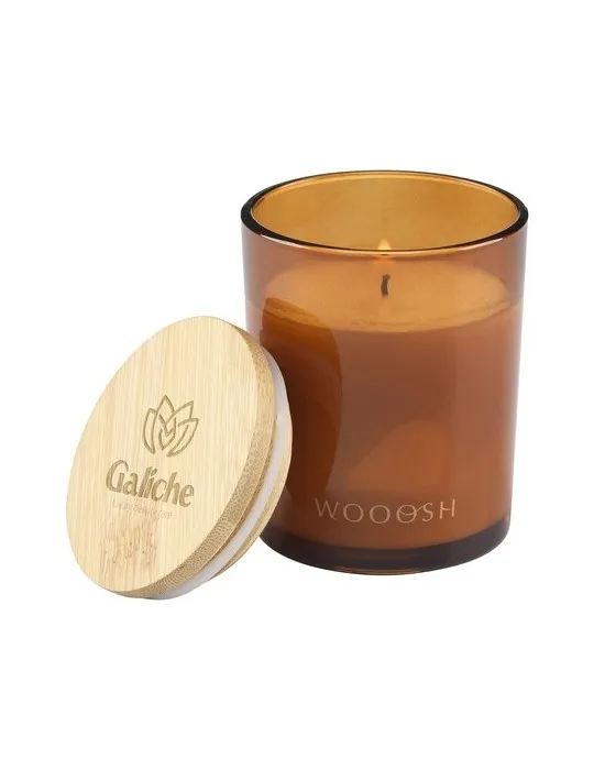 Wooosh Scented Candle Musk Peach bougie parfumée marquage laser ultra précis