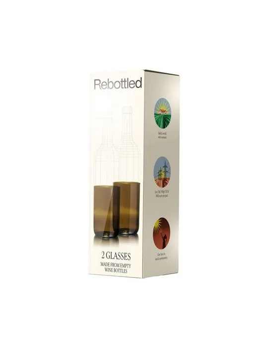 Rebottled® Tumbler 2-pack verres