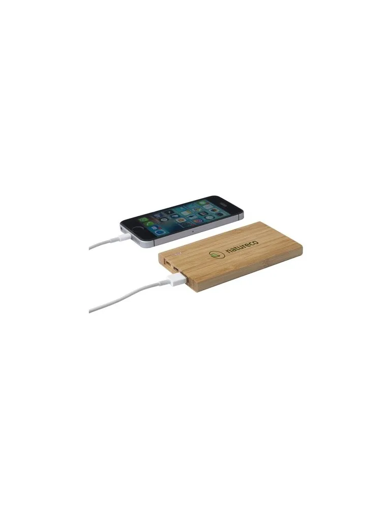 Bamboo 4000 Powerbank chargeur externe personnalisable avec votre logo
