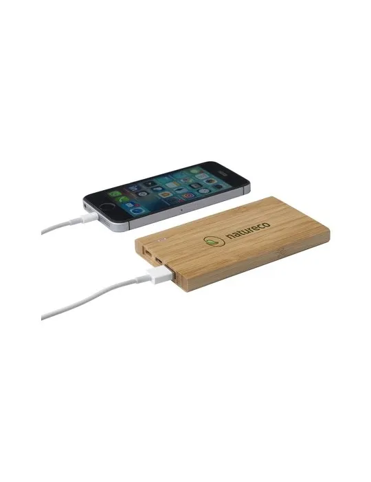Bamboo 4000 Powerbank chargeur externe personnalisable avec votre logo