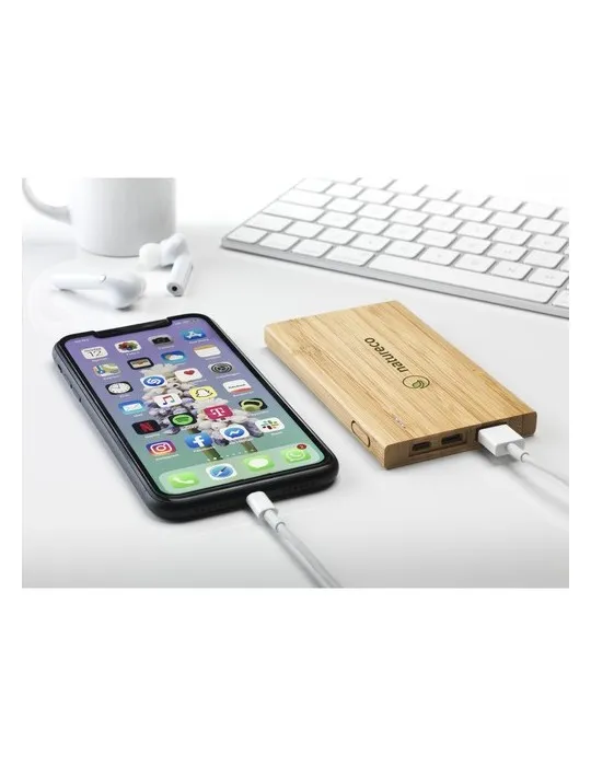 Bamboo 4000 Powerbank chargeur externe goodies publicitaire événementiel