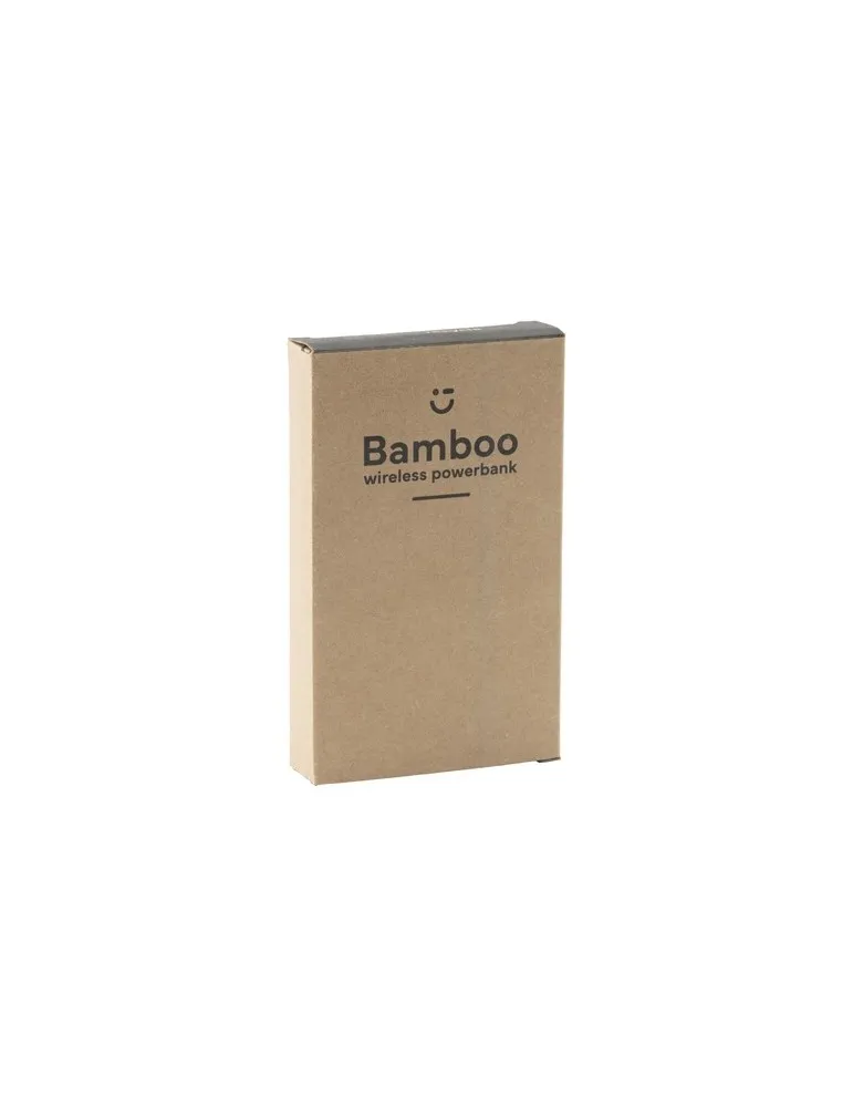 Bamboo 8000 Wireless Powerbank chargeur sans fil cadeau entreprise pas cher