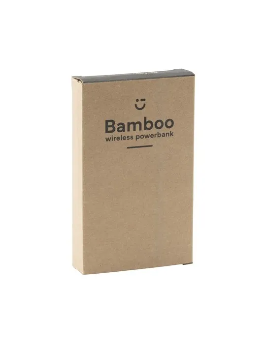 Bamboo 8000 Wireless Powerbank chargeur sans fil cadeau entreprise pas cher