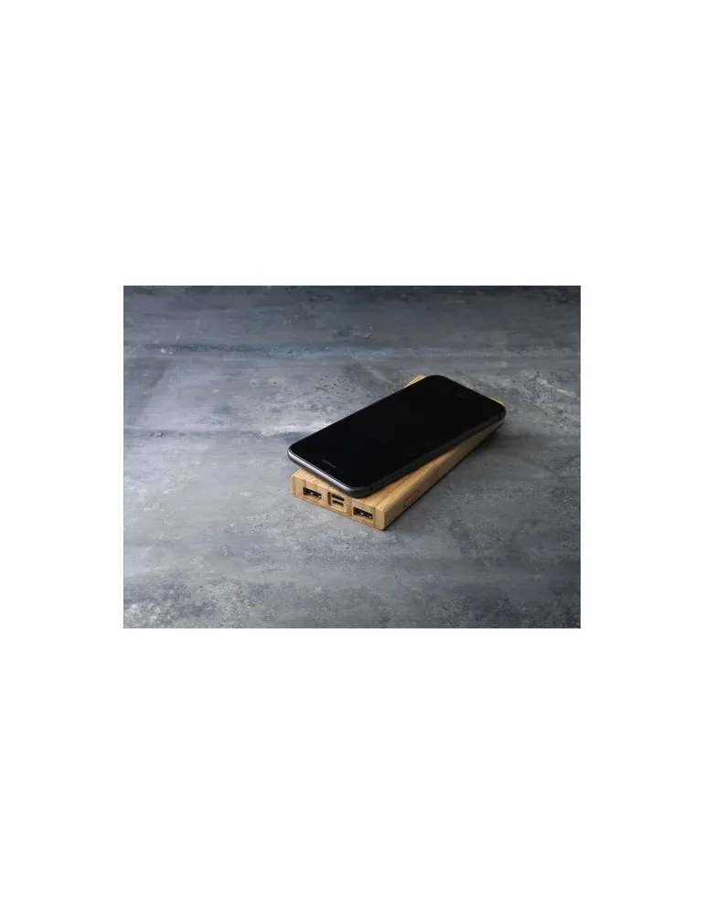 Bamboo 8000 Wireless Powerbank chargeur sans fil marquage laser ultra précis