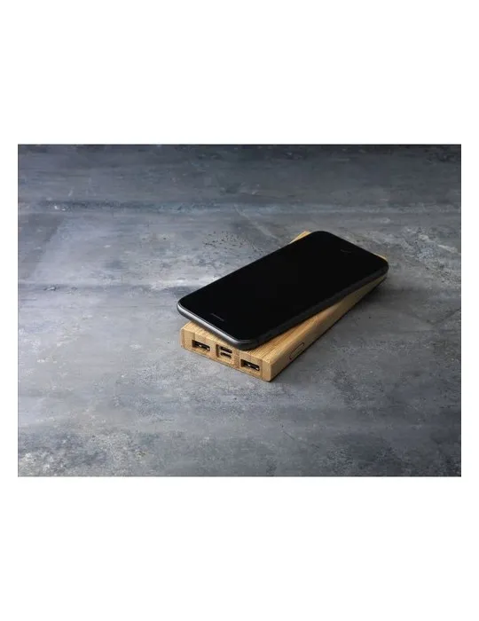 Bamboo 8000 Wireless Powerbank chargeur sans fil marquage laser ultra précis