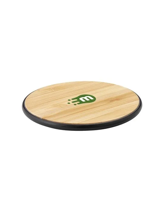 Bamboo 10W Wireless Charger chargeur rapide cadeau entreprise pas cher