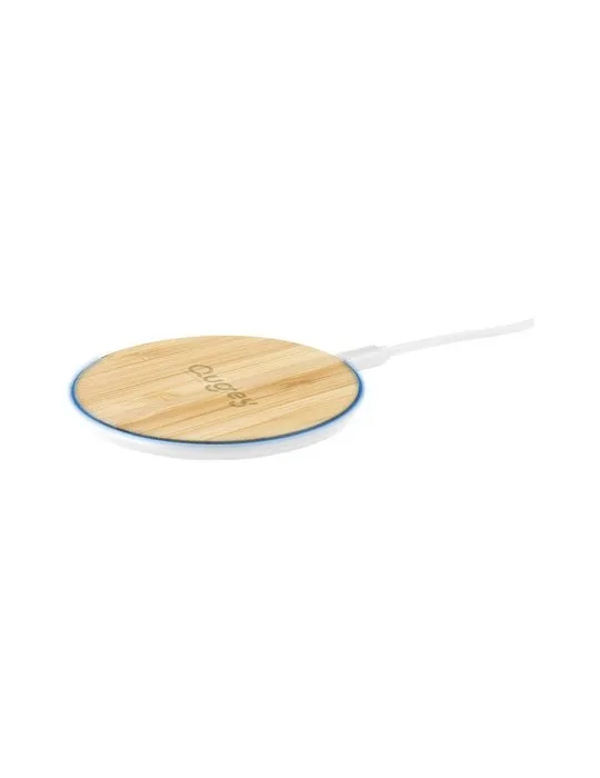 Bamboo 10W Wireless Charger chargeur rapide personnalisable avec votre logo