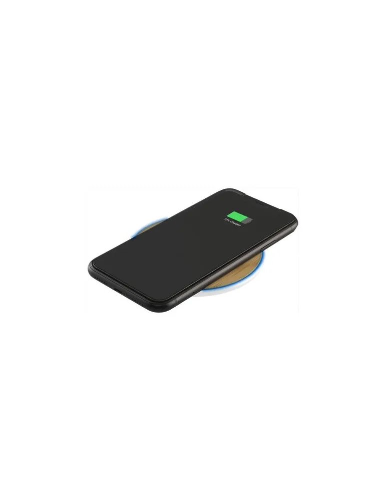 Bamboo 10W Wireless Charger chargeur rapide goodies publicitaire événementiel