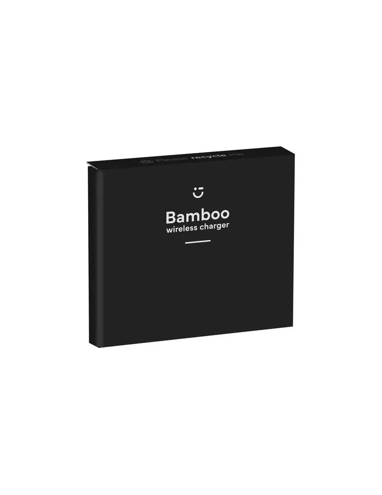 Bamboo 10W Wireless Charger chargeur rapide objet promotionnel éco-responsable