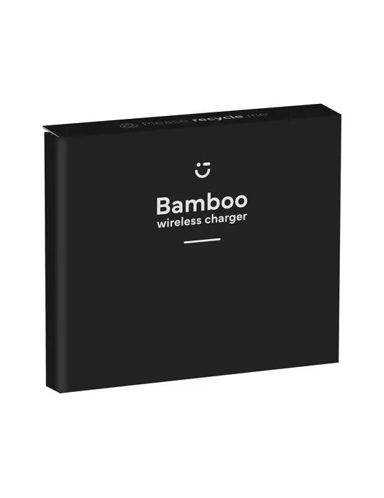 Bamboo 10W Wireless Charger chargeur rapide objet promotionnel éco-responsable