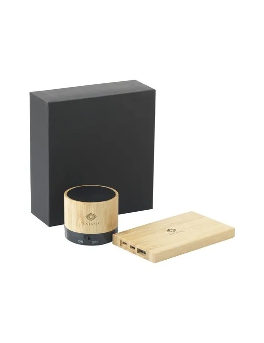 PowerBox Bamboo coffret personnalisable avec votre logo