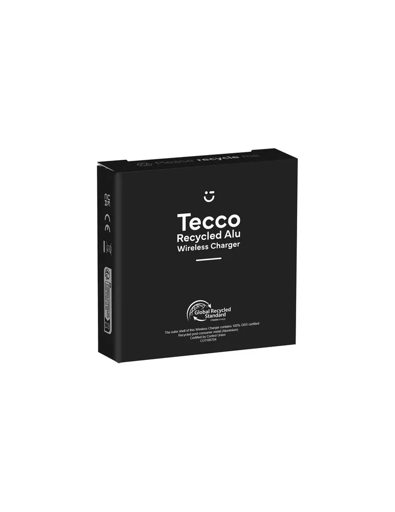 Tecco GRS Recycled Alu 15W Wireless Charger goodies publicitaire événementiel