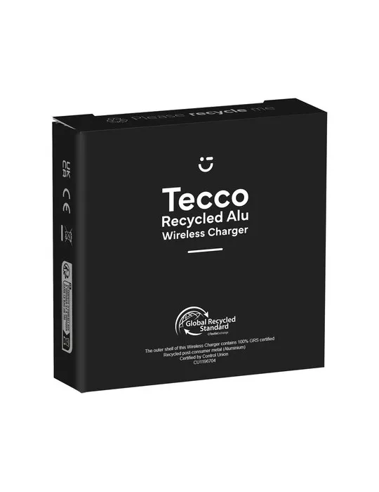 Tecco GRS Recycled Alu 15W Wireless Charger goodies publicitaire événementiel