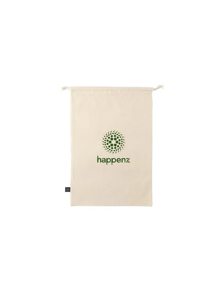 Gift Pouch Naturel GRS Recycled Cotton (150 g/m²) L