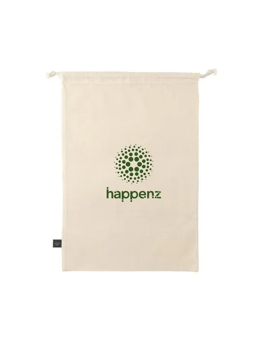 Gift Pouch Naturel GRS Recycled Cotton (150 g/m²) L