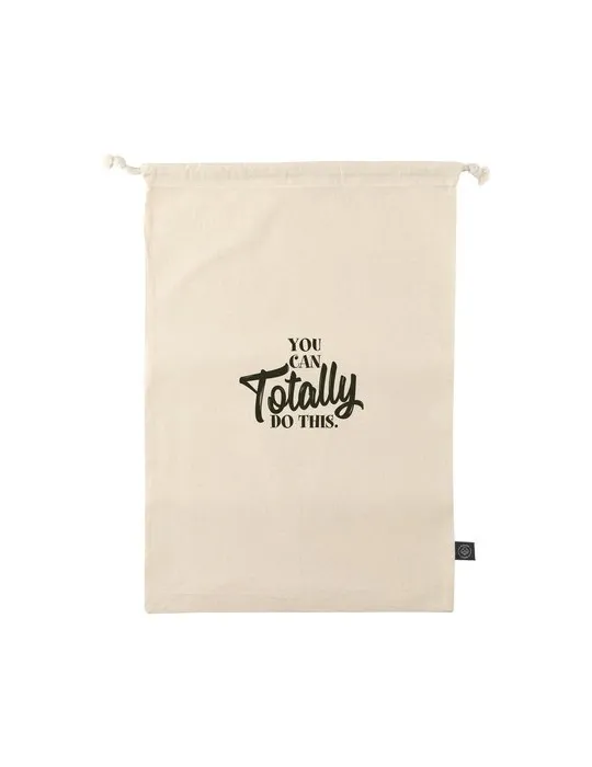 Gift Pouch Naturel GRS Recycled Cotton (150 g/m²) L