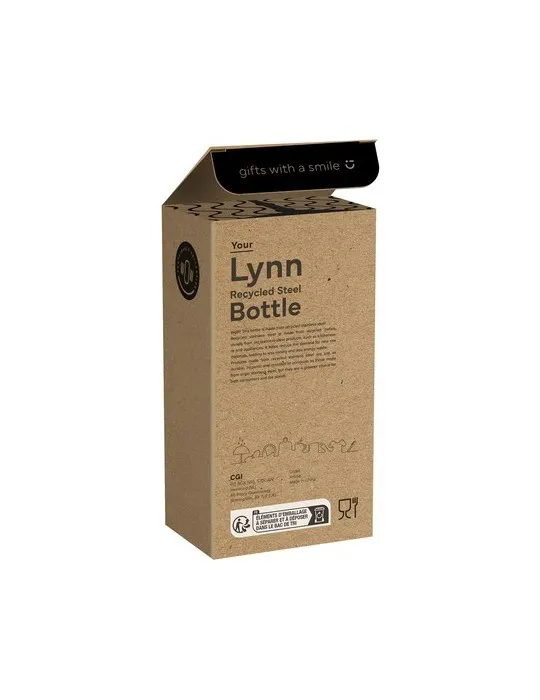 Lynn RCS Recycled Steel Bottle 500 ml bouteille thermos objet publicitaire robuste