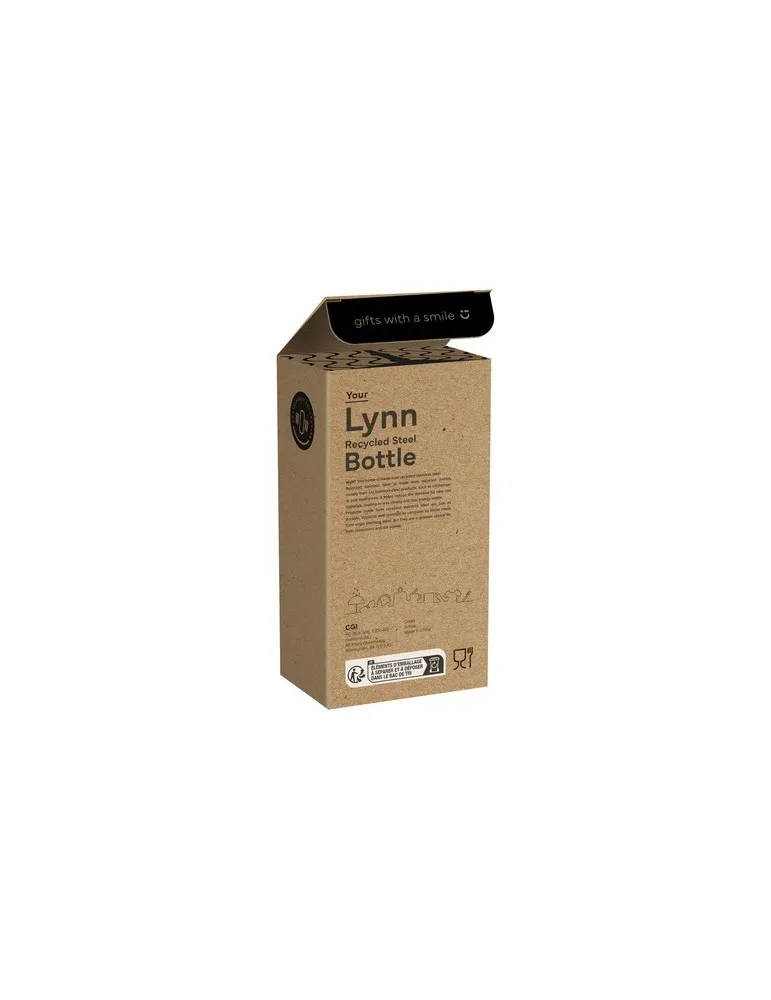 Lynn RCS Recycled Steel Bottle 500 ml bouteille thermos marquage couleur éclatante