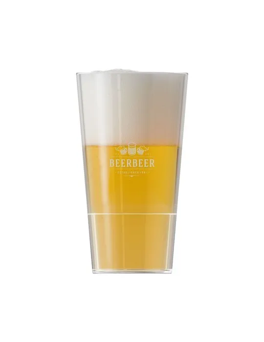 HappyGlass Mister Vincent Verre de bière Tritan 330 ml personnalisable avec votre logo