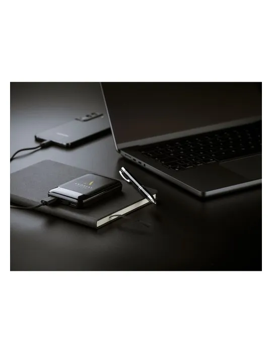 Compact 5000 RCS Recycled ABS Powerbank impression haute définition