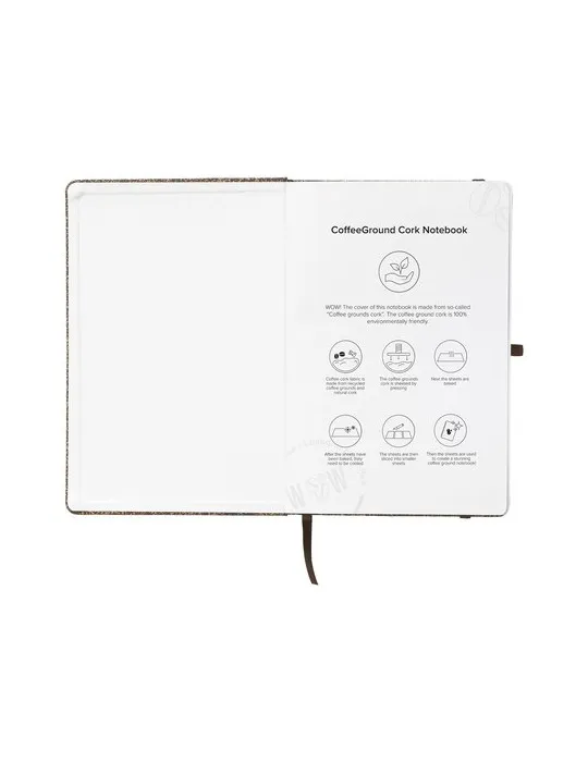 CoffeeGround Cork Notebook A5 cadeau entreprise pas cher