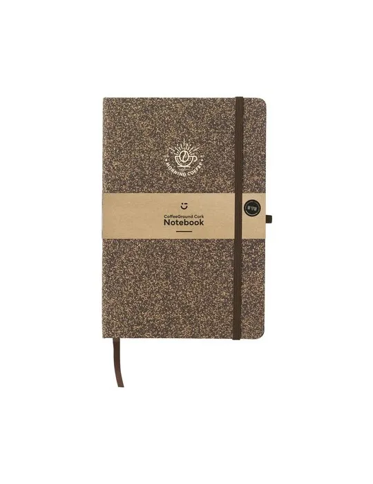 CoffeeGround Cork Notebook A5 marquage laser ultra précis