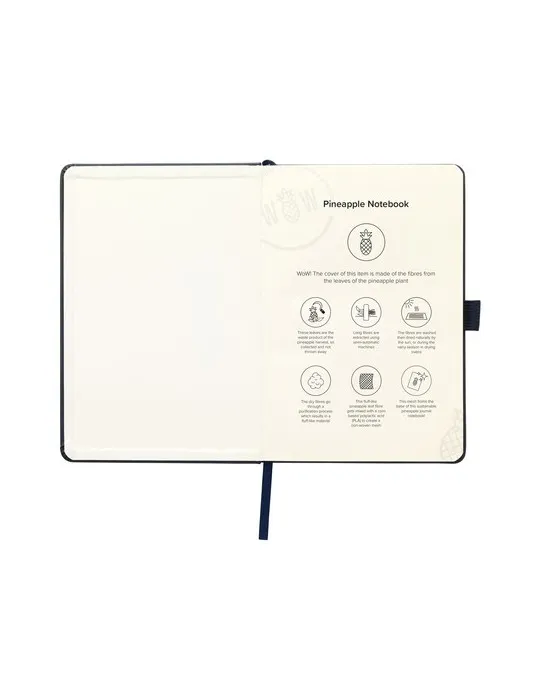 Pineapple Notebook A5  bloc-notes objet promotionnel éco-responsable