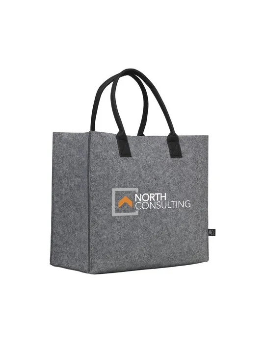 BigShopper Argus GRS RPET Felt sac de courses marquage laser ultra précis