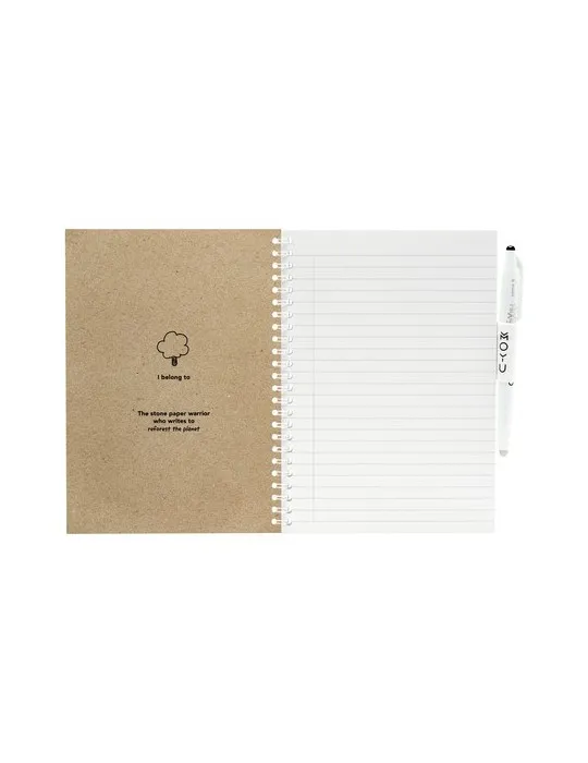 MOYU Erasable Stone Paper Notebook CraftCover 18 pages personnalisable avec votre logo