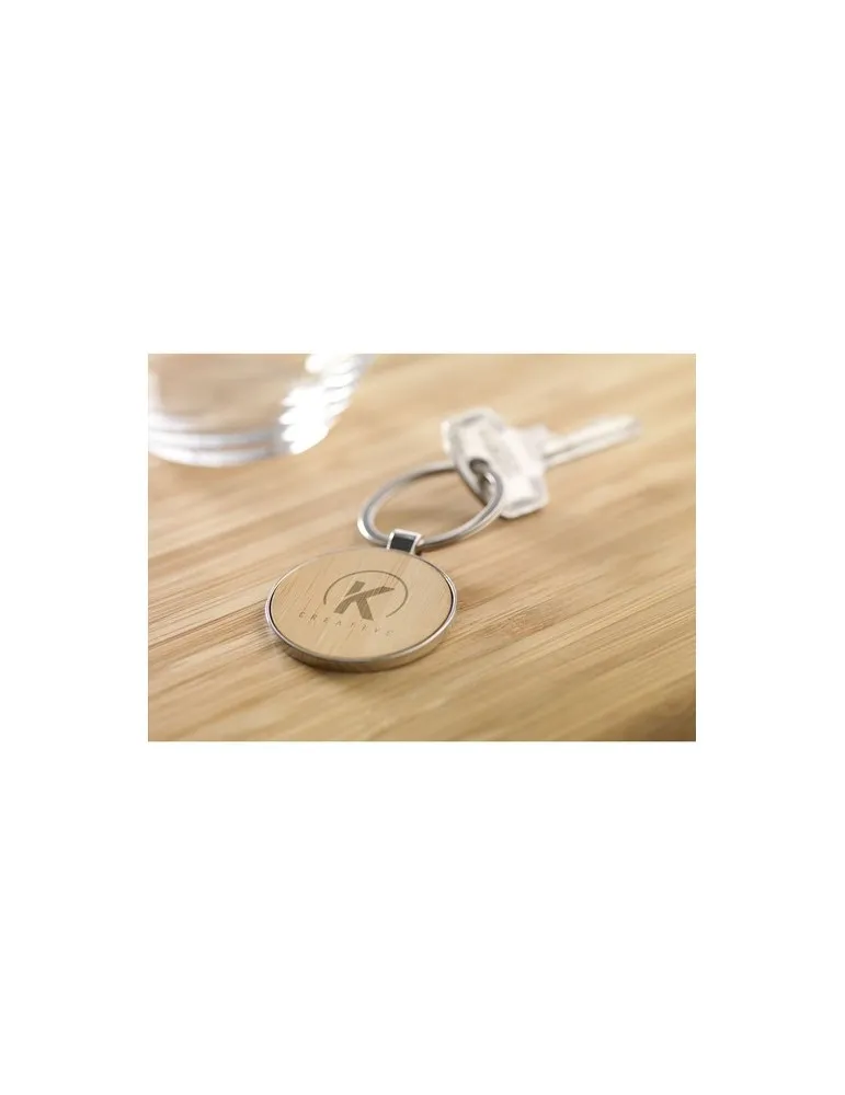 Bamboo Key Circle porte-clés impression haute définition
