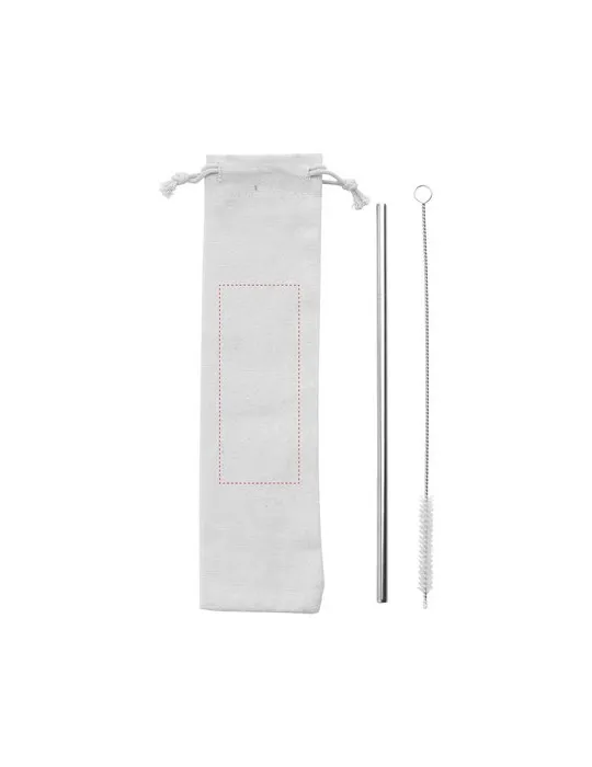 Reusable 1 piece ECO Straw Set paille acier inoxydable