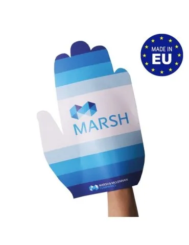 Main géante en carton