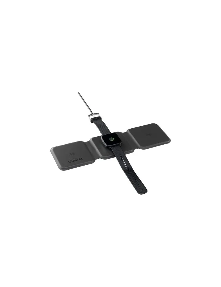 TriCharge Recycled PU Wireless Charger chargeur cadeau entreprise pas cher