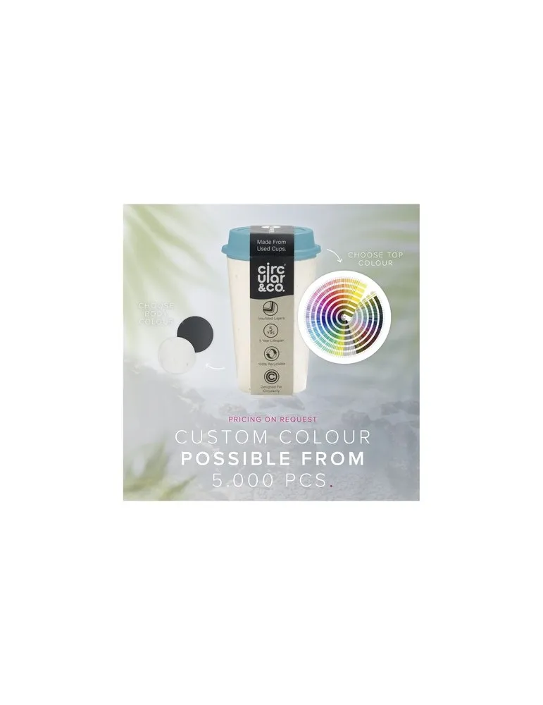 Circular&Co Recycled Now Cup 340 ml mug impression haute définition