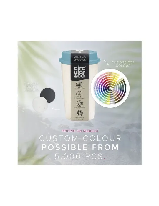 Circular&Co Recycled Now Cup 340 ml mug impression haute définition