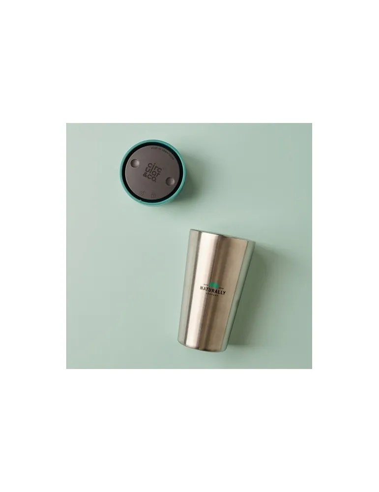 Circular&Co Recycled Stainless Steel Coffee Cup 340 ml personnalisation sur mesure